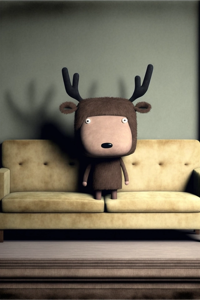 Luxury contemporary design, velvety furniture